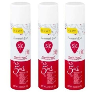 BL Summers Eve Freshening Spray 2oz Blissful Escape * 3 Count*