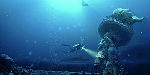 Aquarium Background Poster Undersea Hand HD Fish Tank Decorations Landscape - Picture 2 of 5