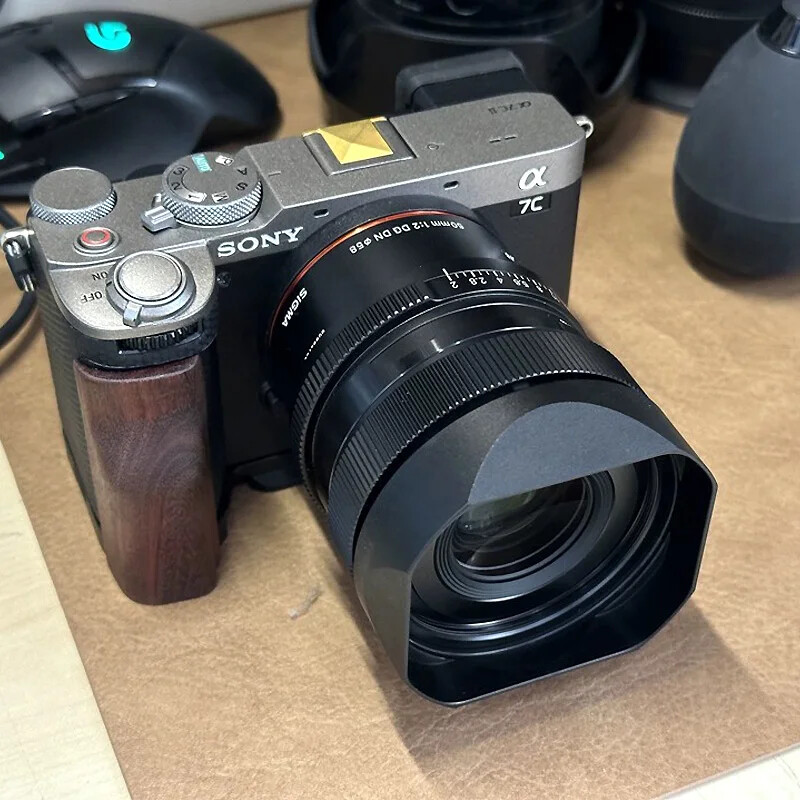 Metal Bayonet Square Lens Hood fit for Sigma 50mm F2 DG DN 35mm F2