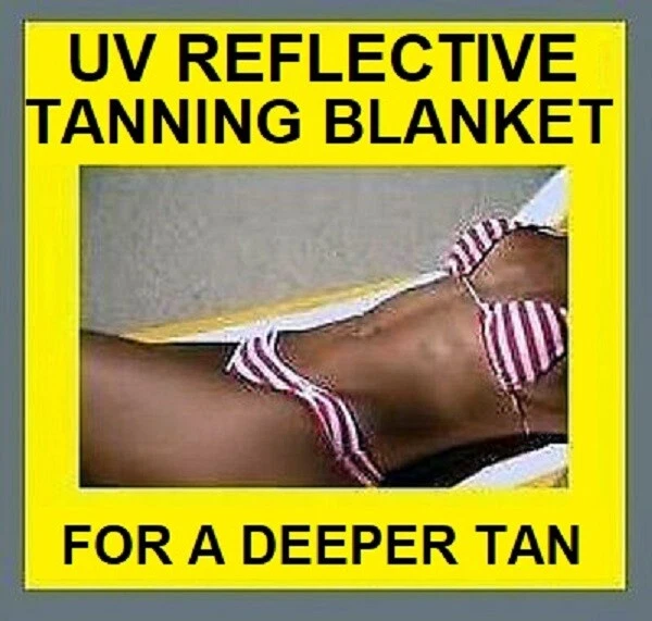 NUEVA MANTA BRONCEADORA REFLECTANTE UV PARA UNA TUMBONA BRONCEADA MÁS OSCURA O USO EN EXTERIORES