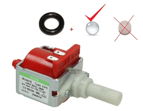 EP5 WATER PUMP VALVE BALL SEAL ULKA REPAIR UPGRADE KIT LAB PRECISION PYREX GLASS