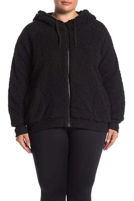 Z by zella up & over faux shearling best sale bomber