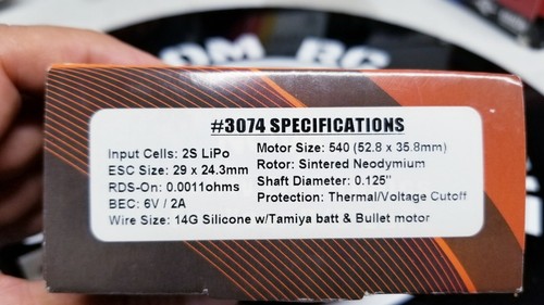 COLLECTORS NEW N0VAK DRIFT SPEC 1/10 COMBO 1/10 2S LIPO ESC AND 13.5T MOTOR - Picture 3 of 6