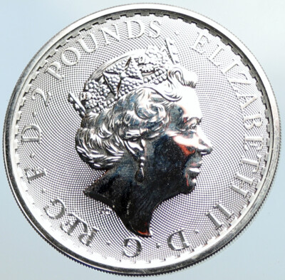 2020 UK Great Britain ELIZABETH II BRITTANNIA Silver 1 OZ 2