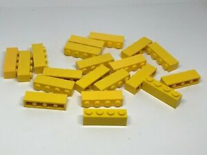 New LEGO Lot of 4 Yellow 1x6 Bricks