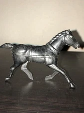 Vintage REL Wagon Horse in Black Hollow Plastic.  60mm Scale