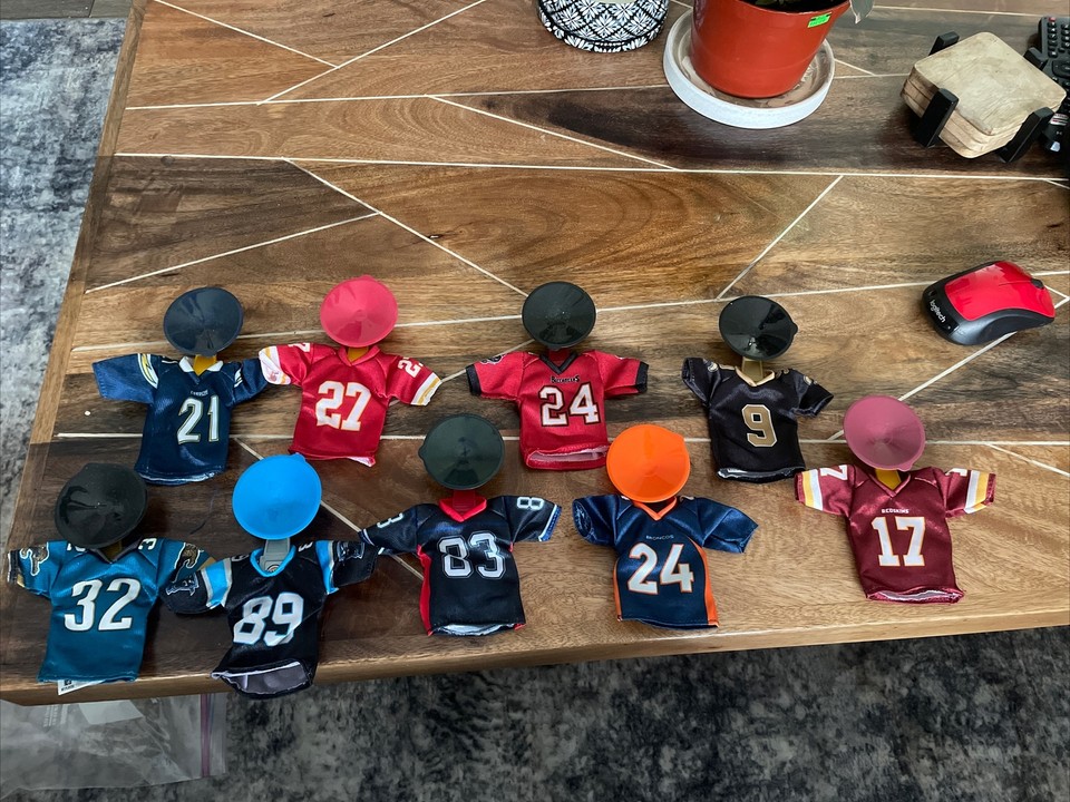 LOT OF 9 NFL Mini Jerseys Burger King 2007 Clean No Stains Open Bag eBay