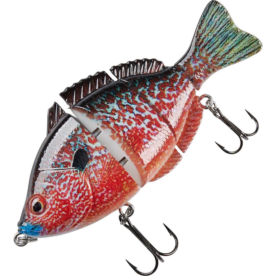 Lot 6 New H2O Xpress Fishing Lures Jointed Tilapia, Crappie, Sunfish