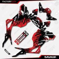 Red Savage Graphic Sticker kit fits Honda Grom 2017 2018 2019 2020 MSX125   1