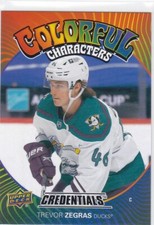 2021/22 CREDENTIALS..TREVOR ZEGRAS..COLORFUL CHARACTERS..ROOKIE..SSP..# CC-1