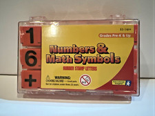 VTG Numbers  Math Symbols Rubber Stamps by Educational Insights  New