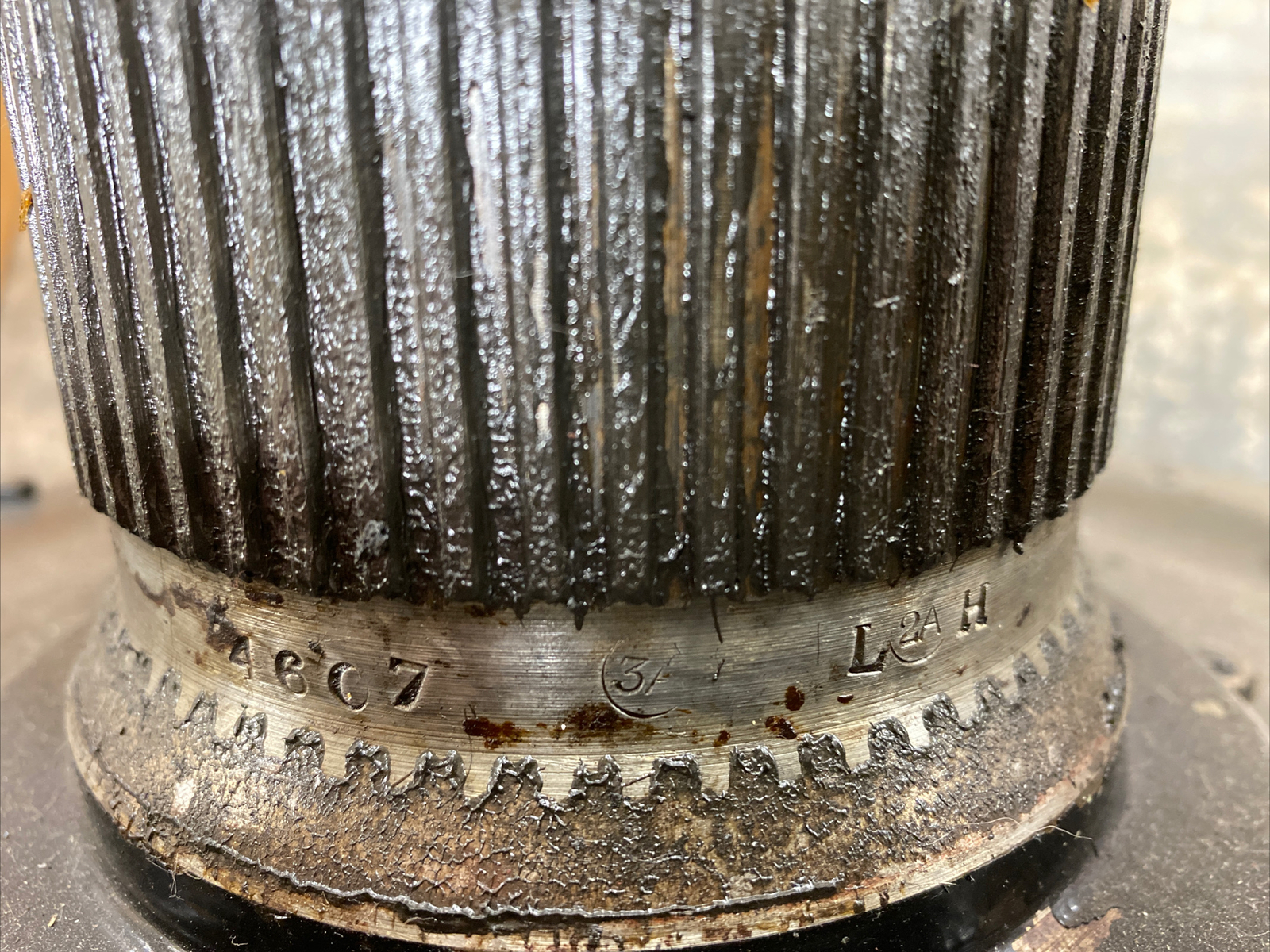 Vintage Rolls Royce Brake Drum And Splined Hub Used 13 Inch Dia