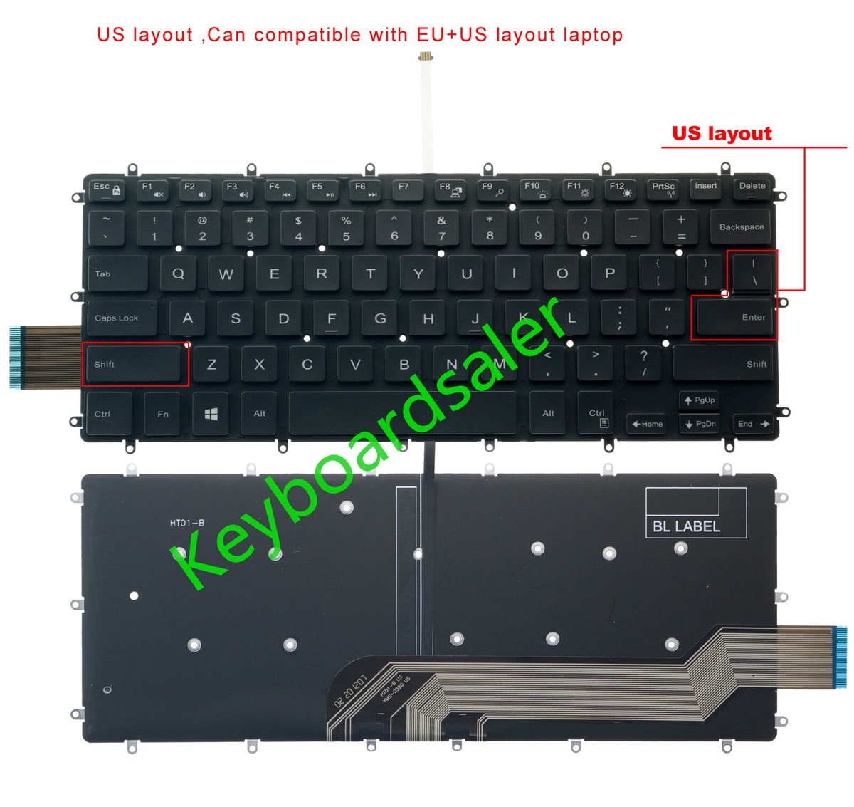 New for Dell Inspiron 13-5368 5369 5370 5378 5379 7368 7378 US