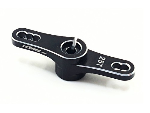 Servohorn 25T passend für Futaba Savöx MKS SRT Servo - Aluminium schwarz - Bild 2 von 4