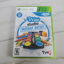 XBOX 360 uDraw Studio Instant Artist Video Game Only Brand New Sealed