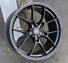 19x9.5 35 5x100 Mflow Mfr4 Black Wheels 19 Rims Set Of Four Cb 73.1
