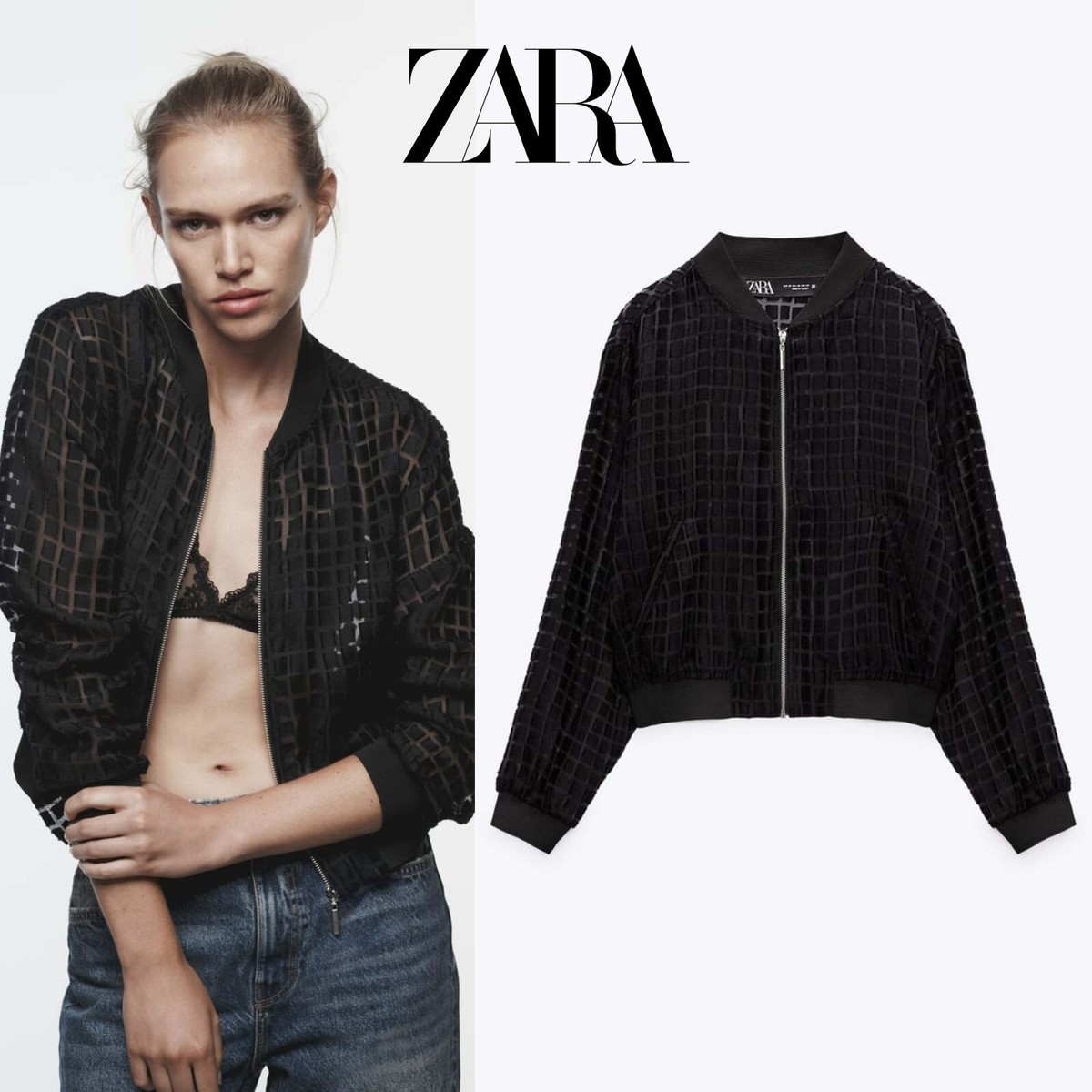 ZARA◆ベスト/L/ナイロン/BLK/無地/4302/418/800 zara ナイロンベスト xs - メルカリ