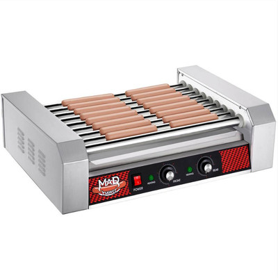 #ad GREAT NORTHERN Hot Dog Sausage Cooker Stainless Steel Rotisserie Style 9 Rollers $222.29