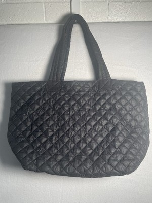 Urban Expressions Handbag Tote Breakaway Puffer Quilted Lightweight Black Travel