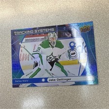 Upper Deck 2025-26 Series 1 Tracking Systems Jake Oettinger TS-19 Stars NHL