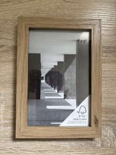 4” X 6” Picture Frame Thin Grain Frame - Salt Oak Natural - Brand New