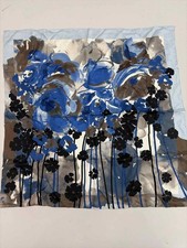 Valentino Navy Silk Scarves