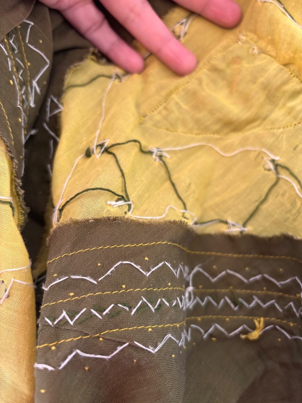 Handmade Boho Patchwork Maxi Skirt Embroidered & … - image 9