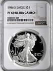 1986-S  $1  PROOF AMERICAN SILVER EAGLE (ASE/SAE) NGC PF69 UCAM  #8323448-008
