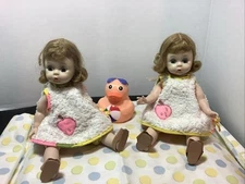 Vintage Madame Alexander 8”  Wendy Kin’s Twins, In  Beach Outfit From 1964. BKW
