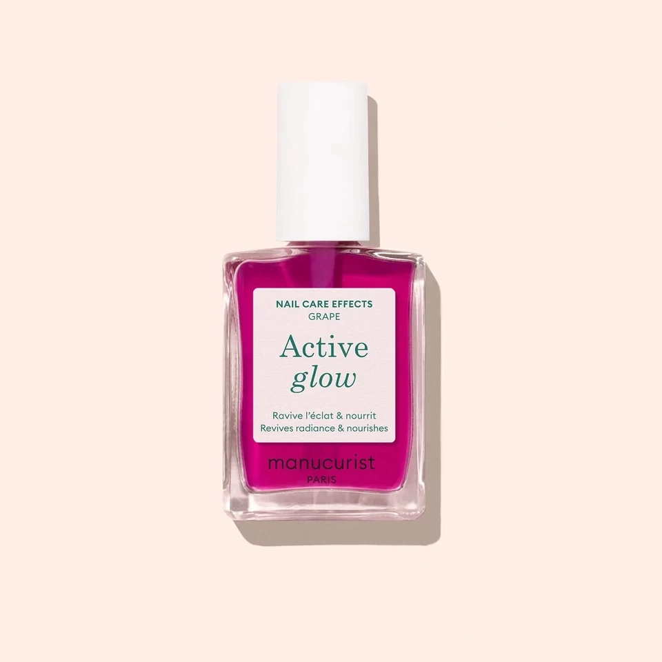 Manucurist Nail Care Active Glow Revives Radiance & Nourishes - Grape 15ml