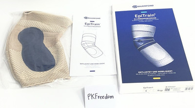 Bauerfeind EpiTrain Elbow Support Brace Beige Natural Color Size 4 - Open Box