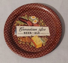 Canadian Ace  Beer &  Ale  Tip Tray & Coaster 3.5"  Made in USA