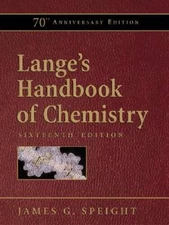 Lange's Handbook of Chemistry, 70th Anniversary Edition - Hardcover - VERY GOOD