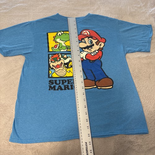 Boys large super Mario T-shirt light blue - Picture 5 of 9