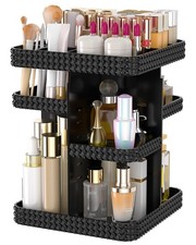 Rotating Makeup Organizer with Makeup Brush Holder,Large Capacity Perfume Org...