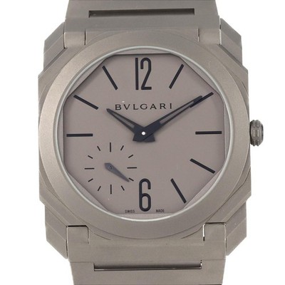 Authentic Bvlgari Octo Finissimo TI BGO40TXT/102713 TI Mechanical Automatic ...
