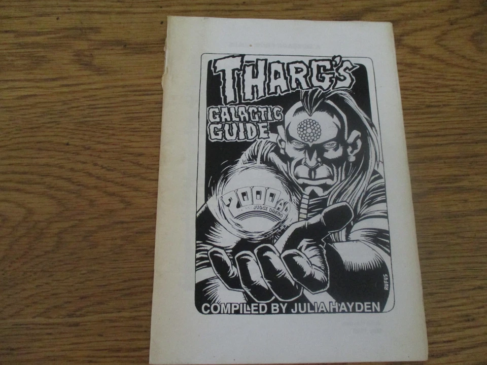 2000 AD judge dredd fanzine thargs galactic guide very rare 1998 - Image 1 of 4
