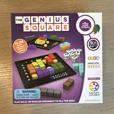 The Happy Puzzle Company The Genius Square Puzzle Game 1-2 Players Ages 6+