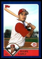 Felipe Lopez 2003 Topps #499 Cincinnati Reds MLB READ FREE SHIPPING AutographDen
