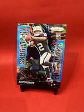 2025 Panini Prizm Rookie Ashton Jeanty Fireworks Blue Ice #/99 RAIDERS RC RB