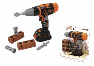 Smoby - B+D mechanische boor & ACC, 360918, zwart (US IMPORT)