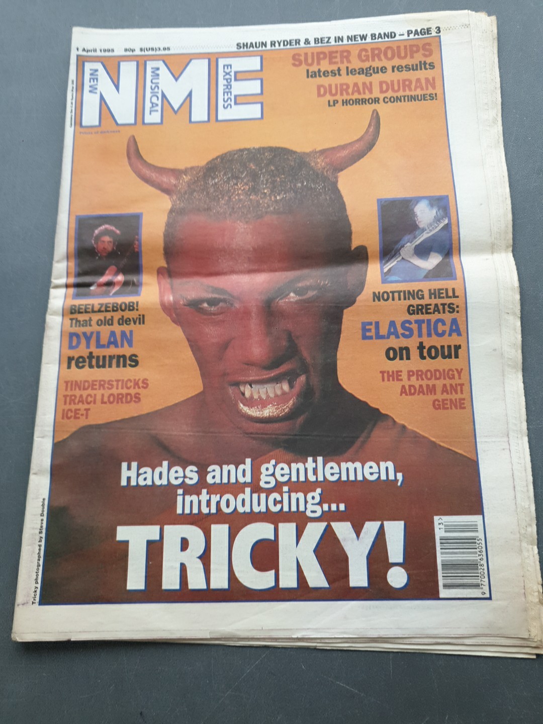 NME  New Musical Express  1 April, 1995 Tricky Cover