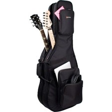 Protec CF234DBL Double Electric Guitar Gig Bag, Gold Series Fits Strat, Tele,...