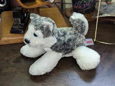 Aurora World Mini Flopsie MUSH Siberian Husky Plush Toy 8" Stuffed Animal