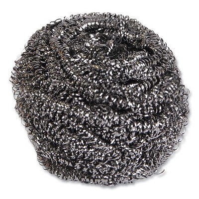 Boardwalk 50 2-1/2 in. x 2-3/4 in. Stainless Steel Scrubber - S.GRY (12/CT) New