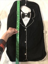Adult Size Bib With Tuxedo Design Novelty item that useful for messy men