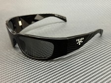 PRADA PR A19S 1AB5S0 Black Dark Grey Men's 60 mm Sunglasses