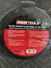 OEMTOOLS No-Spill Coolant Funnel Kit, 15 Piece Fluid and Oil Translucent 