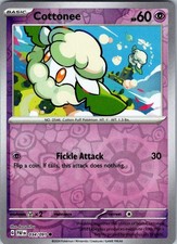 Cottonee [Reverse Holo] #34 Prices | Pokemon Paldean Fates