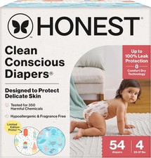 The Honest Company Clean Conscious Diapers for Delicate Skin  Up to 100 